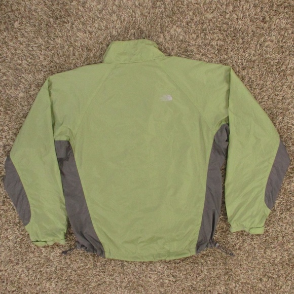 The North Face Windbreaker Jacket Women's Medium Green Gray Full Zip Outdoors - Picture 2 of 9
